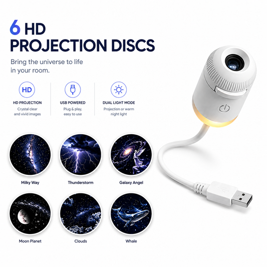 2-in-1 Galaxy Projector Lamp